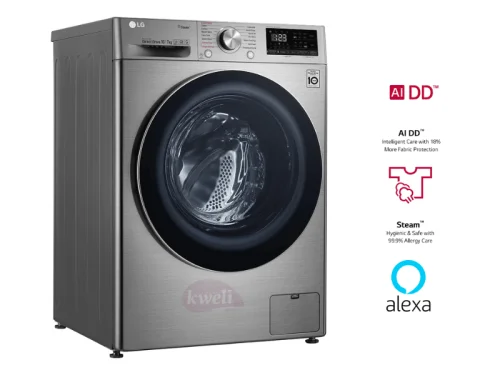 LG 10.5/7kg Front Load Washer/Dryer F4V5RGP2T; AI Direct Drive,1400 rpm, Steam, Allergy Care, Wireless Control Washer Dryers front load washing machine