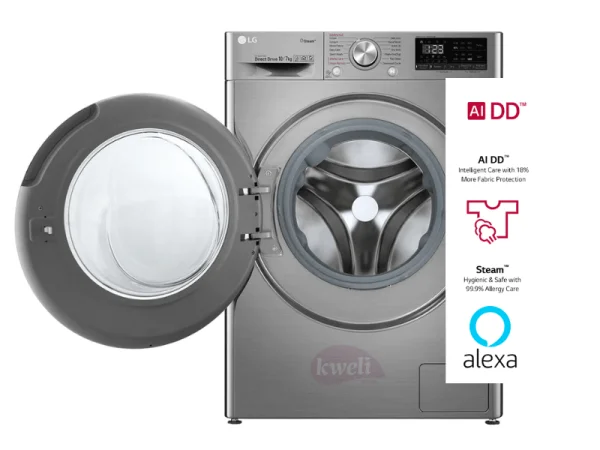 LG 10.5/7kg Front Load Washer/Dryer F4V5RGP2T