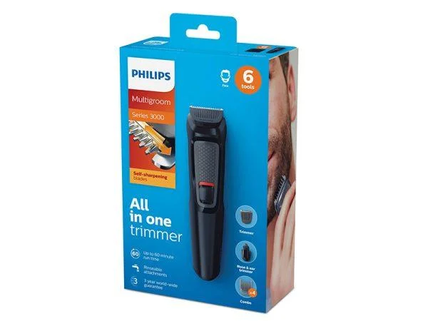 Philips 6-in-1 Multigroom Kit, Cordless Trimmer, Series 3000 MG3710/13