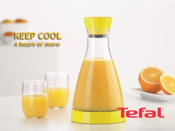 TEFAL Flow Friend Cooling Jug, Yellow - 1 liter - K3056112