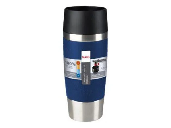 TEFAL Thermal Travel Mug 0.36 L, Blue Silver - K3082114