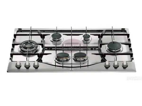 Ariston Built in Gas Hob, PH 961 TS/IX/A - 90cm, 6 Gas Burners, Auto Ignition