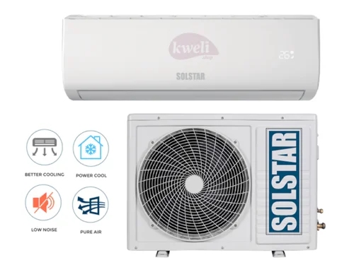 Solstar 18000 BTU Wall Split Air Conditioner, R410a – ASI/ASU 18TG-ASS; Free Copper Pipe Solstar Air Conditioners - A/Cs