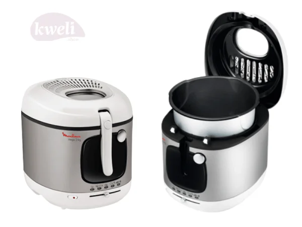 Moulinex 3-liter/2kg Deep Fryer AM480027; 2100 watts, Non-stick removable bowl