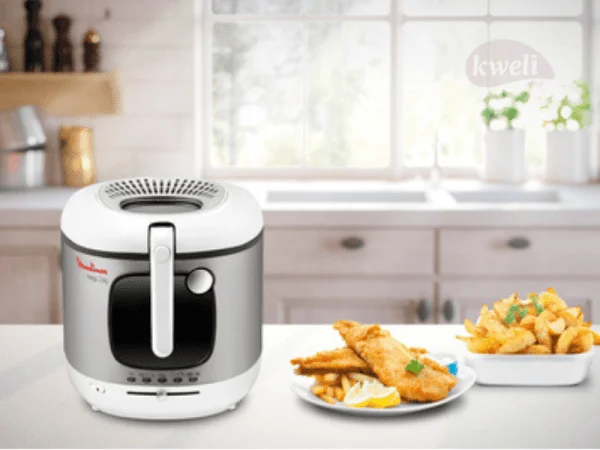 Moulinex 3-liter/2kg Deep Fryer AM480027; 2100 watts, Non-stick removable bowl