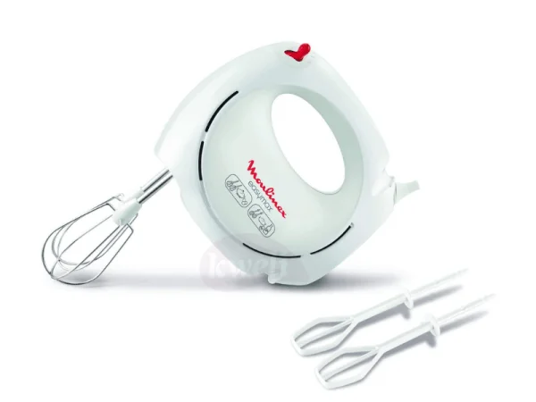 Moulinex Easy Max Hand Mixer - HM250127; 200 Watts, White