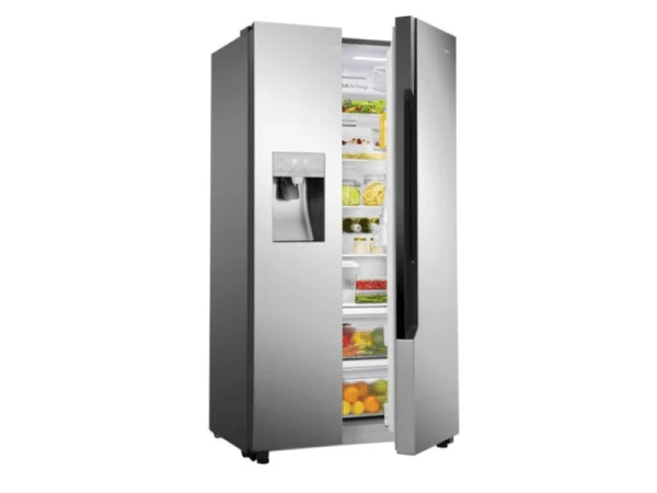 Hisense 670-liter Side-by-side Refrigerator with Dispenser RC-67WS4SB1 - Silver, Side By Side Refrigerator, Total No Frost