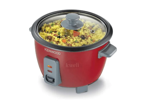 Kenwood 0.6-liter Rice Cooker with Steamer RCM30, Red, 350 watts