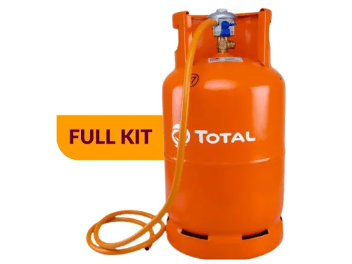 Total Gas 12kg Full Kit; Cylinder, Gas, Regulator, Installation Cooking Gas