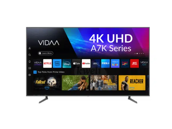 Hisense 50-inch UHD 4K Smart TV 50A7K; VIDAA OS, HDR, Built-in Wi-Fi, Bluetooth, Dolby Vision, Frameless Design