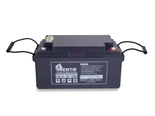 Lento 70AH 12V 840Wh Sealed Maintenance-free VLRA Battery, Made in India