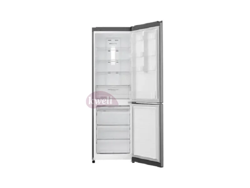 Hisense 231L Double Door bottom freezer Refrigerator RB231D4S; Silver (Defrost)