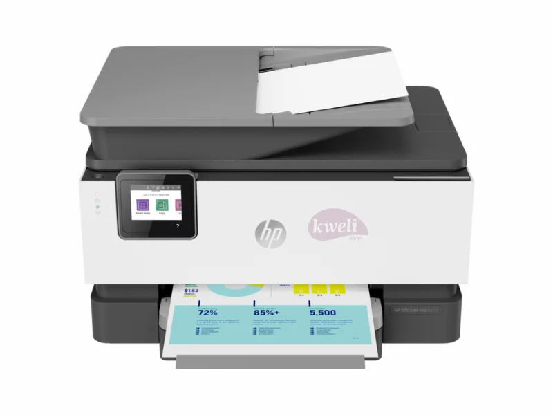 HP OfficeJet Pro 9120 All-in-One Printer; A4 Color & Black, Print/Scan/Copy/Fax, Wi-Fi/Wireless, Mobile Printing, Automatic Document Feeder (ADF), up to 32 ppm