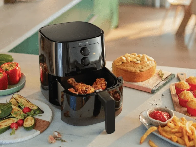 Philips 4.1L Air Fryer, Oil less Fryer - HD9200/91, 800g, 1400watts