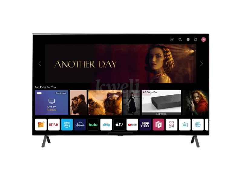 LG 55 inch 4K OLED TV OLED55A26LA; Cinema Screen Design, WebOS Smart TV, Ai Picture Pro, Magic Remote + Mic, 100 watts