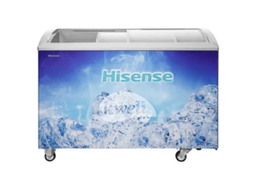 Hisense 390-litre Display Freezer FC-390; Sliding Glass, Lock & Key, Showcase Icecream Freezer Display Freezers