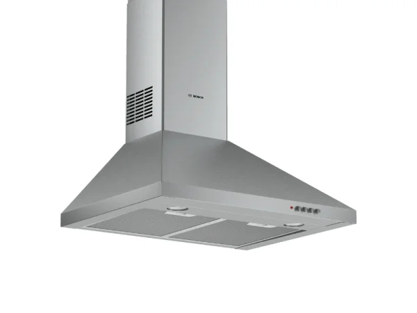 Bosch 60cm Wall-mounted Cooker Hood DWP64CC50Z; Electric Chimney Hood, Grease Filter, Stainless Steel