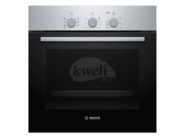 Bosch 60cm Built-in Oven HBF011BR1M; 66-litres, Brushed Steel, 50°-275°