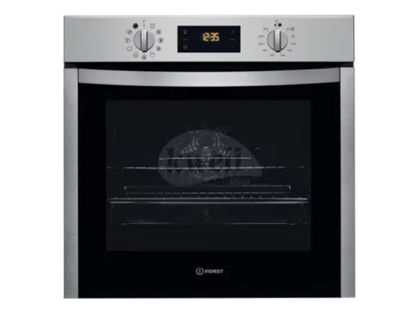 Indesit 60cm Built-in Multi-function Oven IFW 5844 C IX; 71-litres, Digital Display with Touch Controls, Oven Fan, 60°-250°