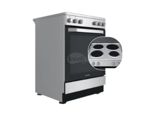 Ariston 60cm Electric Cooker AS67E4KHX; Electric Oven, Rotisserie, Inox Cookers Ariston cooker