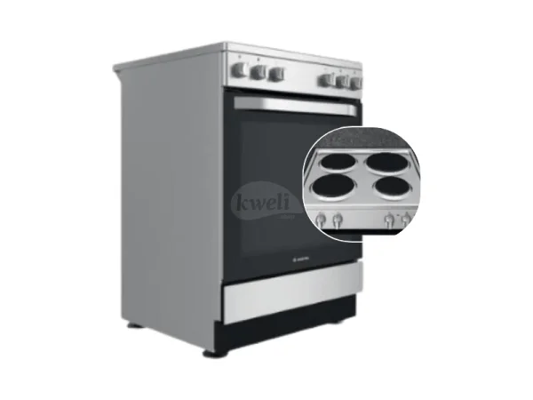 Ariston 60cm Electric Cooker AS67E4KHX; Electric Oven, Inox