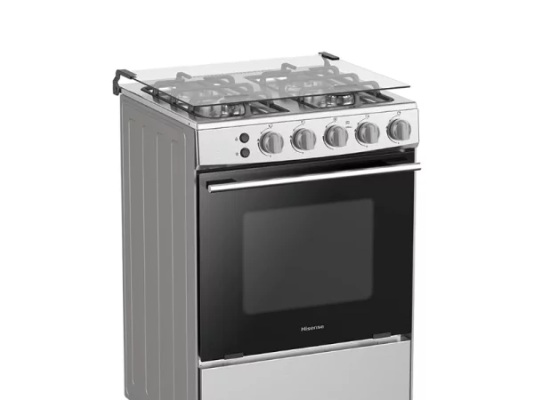 Hisense 60cm Gas Cooker HFG60121X; 4 Gas Burners, Electric Oven, Flame Failure Safety