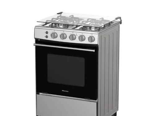 Hisense 60cm Gas Cooker HFG60121X; 4 Gas Burners, Electric Oven, Flame Failure Safety Gas Cookers