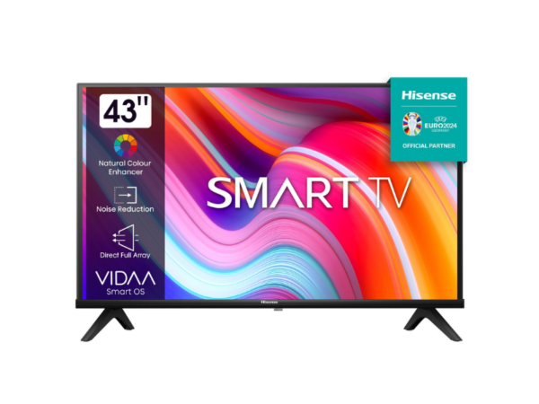 Hisense 43-inch Full HD Smart TV 43AKS; VIDAA OS, DTS Virtual:X, Wi-Fi, Free-to-air, Frameless Design