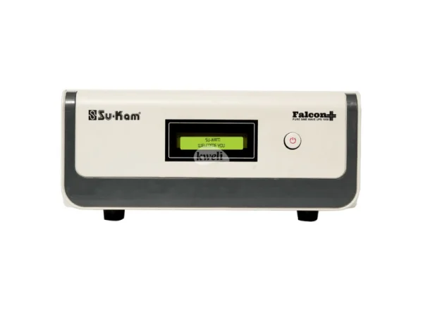 Su-kam 1050VA 12V (788W) Falcon+ Pure Sine Wave UPS Inverter; Digital Display, Battery reserve, Resettable Fuse, 300% Load Startup