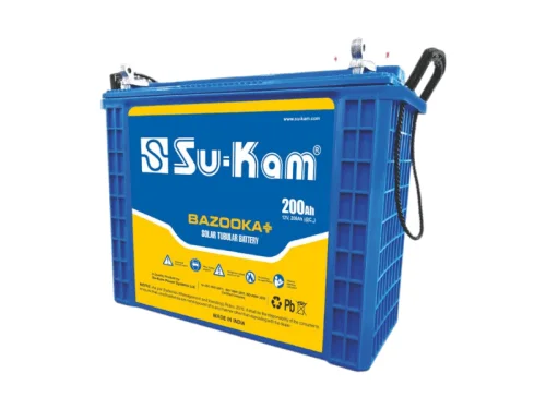 Su-Kam 200AH 12V 2.4kWh Tall Tubular Battery – Bazooka+ Solar Battery, 1500 Charge Cycles Su-Kam Batteries