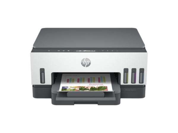 HP Smart Tank 720 All-in-One Printer; Auto Duplex, A4 Color & Black, Print/Scan/Copy, Wireless Wi-Fi, High-Yield Refillable Ink Tank