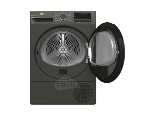 Beko 9kg Condenser Dryer B3T4911DG; 2.3kW/2.5kW, Aquawave Drum, Auto-AntiCreasing, Manhattan Grey Beko Appliances