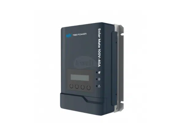 TBB SolarMate 100V 40A MPPT Solar Charge Controller SP100-40; 12V/24V/48V, Bluetooth Display, High Efficiency, 588W/1176W/2352W, 100Vpv input