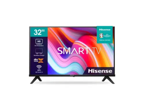 Hisense 32-inch HD Smart TV 32A4K; VIDAA OS, Natural Colour Enhancer, Built-in Free-to-air Receiver, Frameless Design Hisense TVs