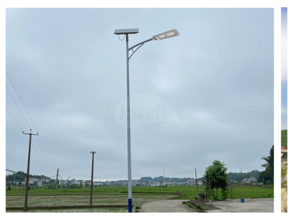 Blue Carbon 70W 6600-Lumen LED Solar Street Light Blue Sky Light 2.0