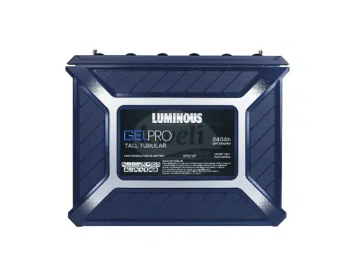Luminous 240Ah 12V Gel Battery GPTTEX 240; Tall Tubular VRLA Battery, Over 1,500 Cycles @50% DoD, Durable, Maintenance-Free Solar Battery Gel Batteries 2